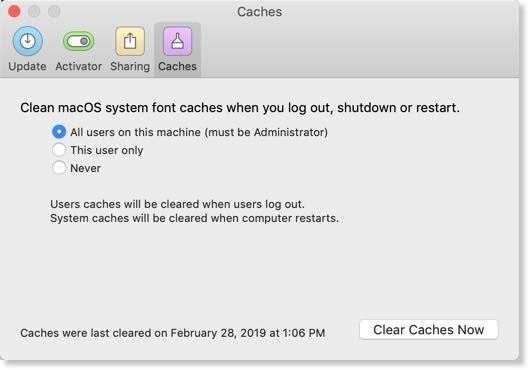 mac font cache cleaner pc